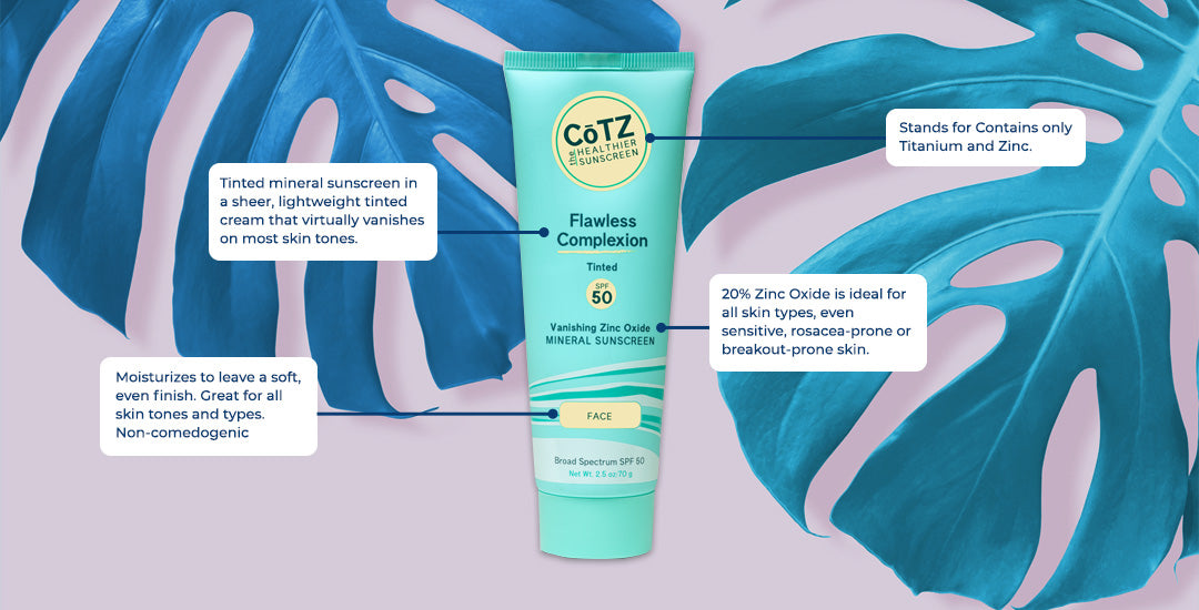 cotz tinted sunscreen flawless complexion