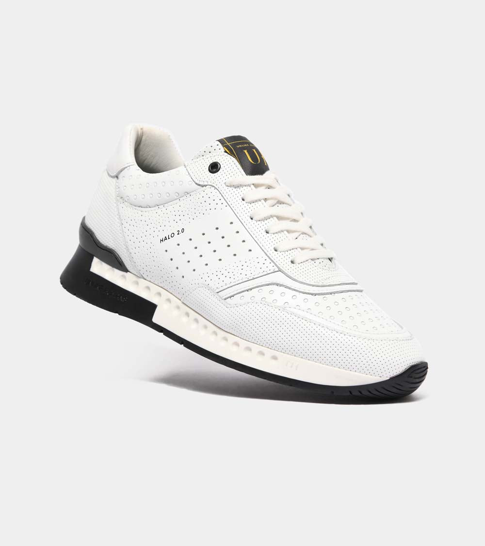 UHF01 HALO | WHITE PERF DETAIL LEATHER