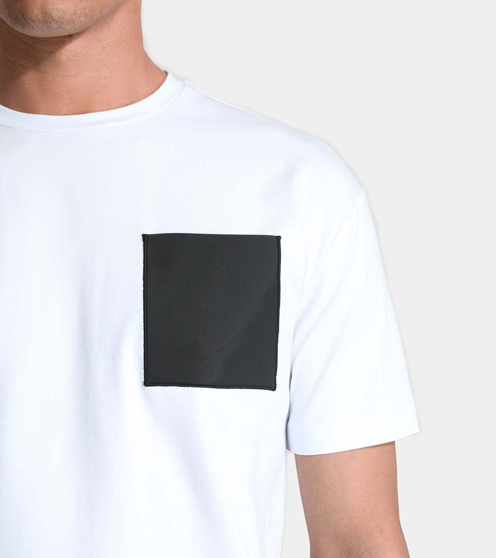 UH10 POCKET T-SHIRT  | WHITE BLACK