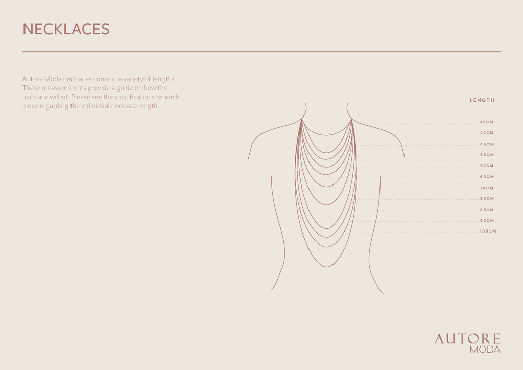 Necklace size guide