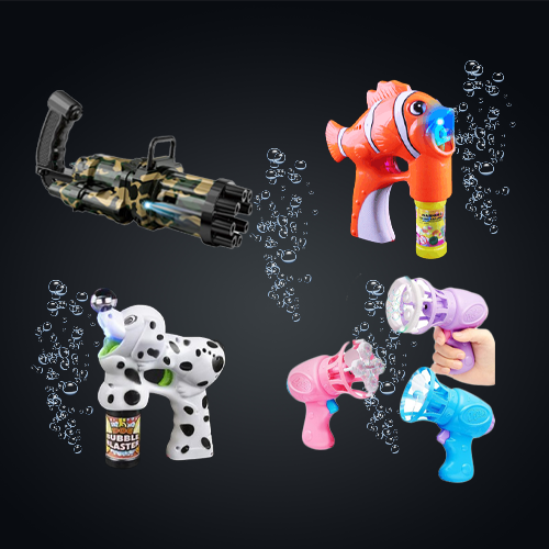 LED Light-Up 7 Inch Bubble Gun- Unicorn