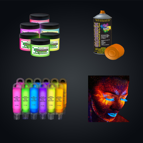 6 Colors 12 Colors Magic Glow in The Dark Paint Set Acrylic Luminous Body  Paint for Party Carnival Body Graffiti Party Decorations Glowing Neon Paint