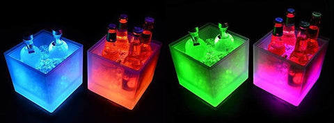 LED Light Up Flashing 5 Lt. Ice Bucket - Multi Color