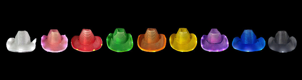 LED Light Up Cowboy Hats