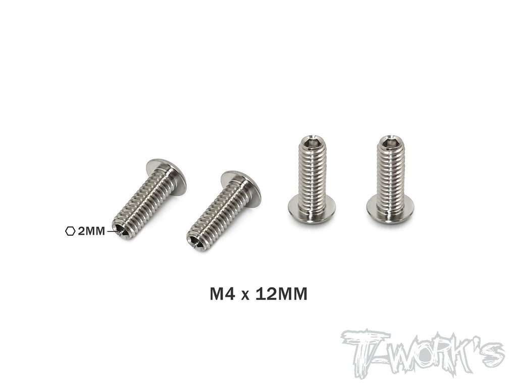 TP-087 64 Titanium Down Stop Screws  4pcs.