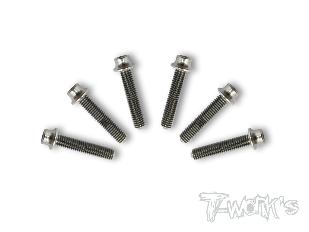 TSS-H  M3 64 Titanium Hex. Socket Head Screw ( 6pcs. )