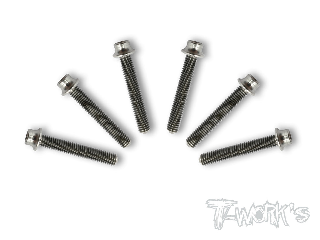 TSS-H  M3 64 Titanium Hex. Socket Head Screw ( 6pcs. )