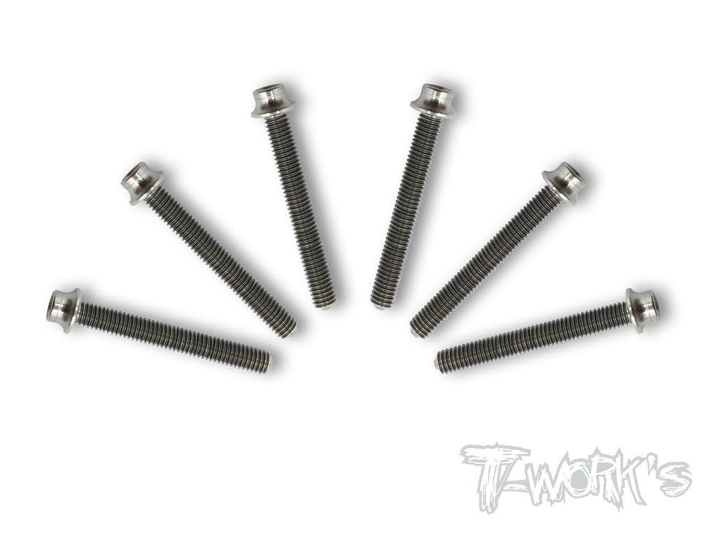 TSS-H  M3 64 Titanium Hex. Socket Head Screw ( 6pcs. )