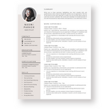 Creative Resume Template for Word - The Naomi