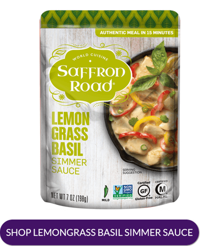 Lemongrass basil simmer sauce by saffron road