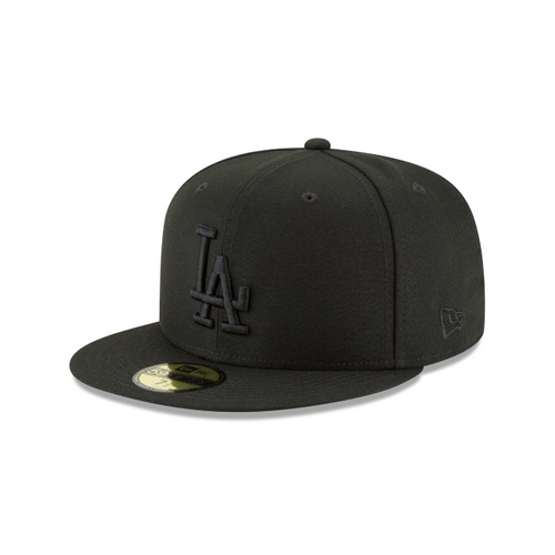 black on black dodgers hat