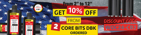 Get 10% OFF on DBK core bits