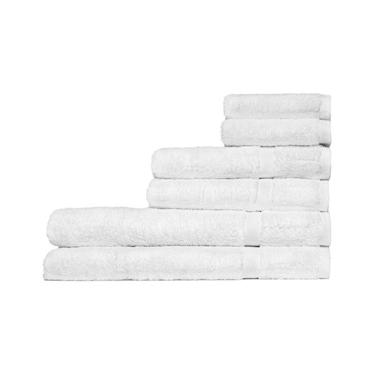  Luxury White Bath Towels Large - Circlet Egyptian