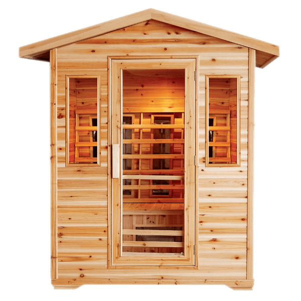 SunRay Saunas Cayenne 4-Person Outdoor Infrared Sauna HL400D