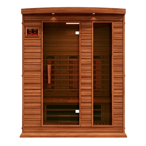 Maxxus 3 Person Full Spectrum Near Zero EMF Infrared Canadian Red Cedar Sauna MX-M306-01-FS CED