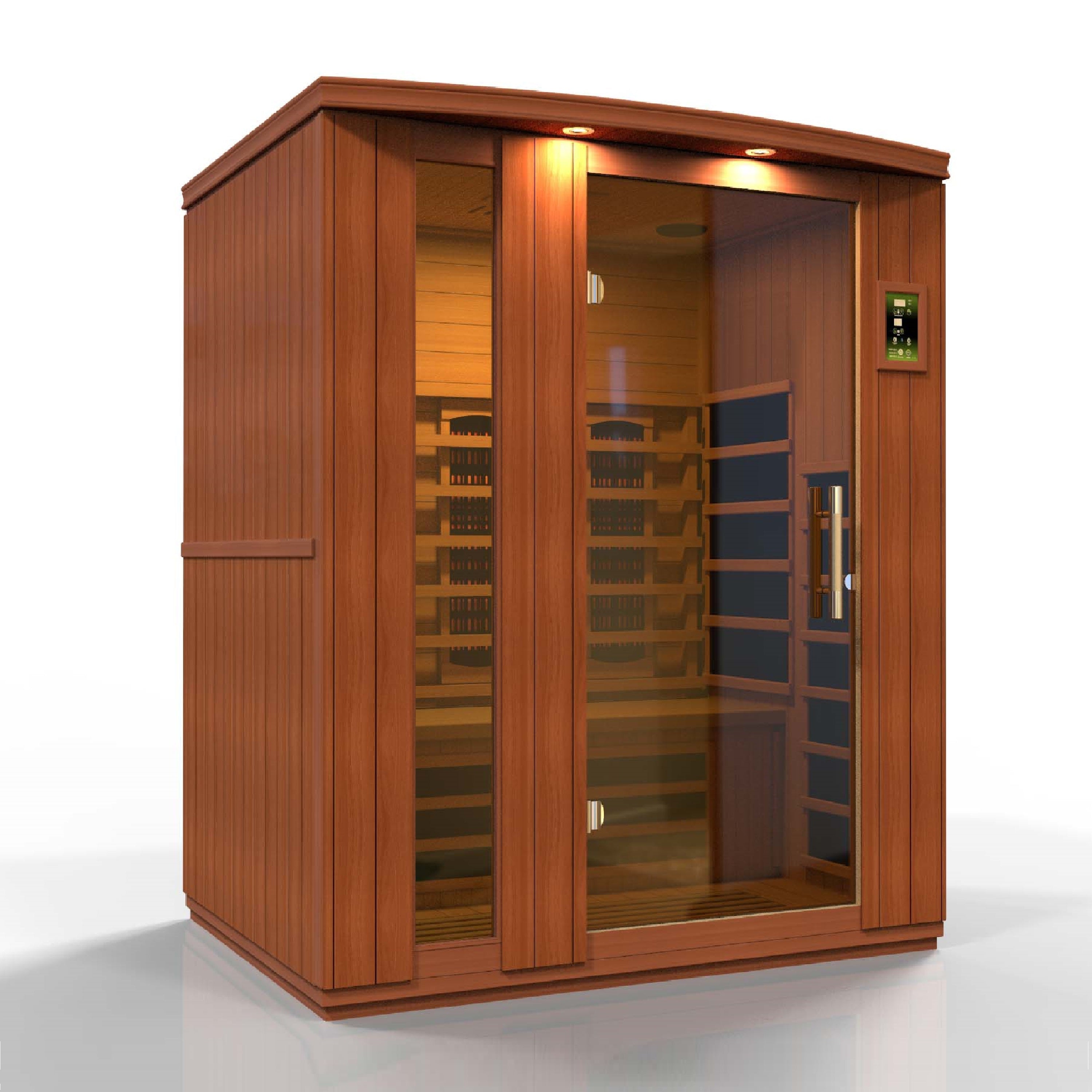 Dynamic Saunas Lugano 3 Person Full Spectrum Infrared Sauna DYN-6336-03