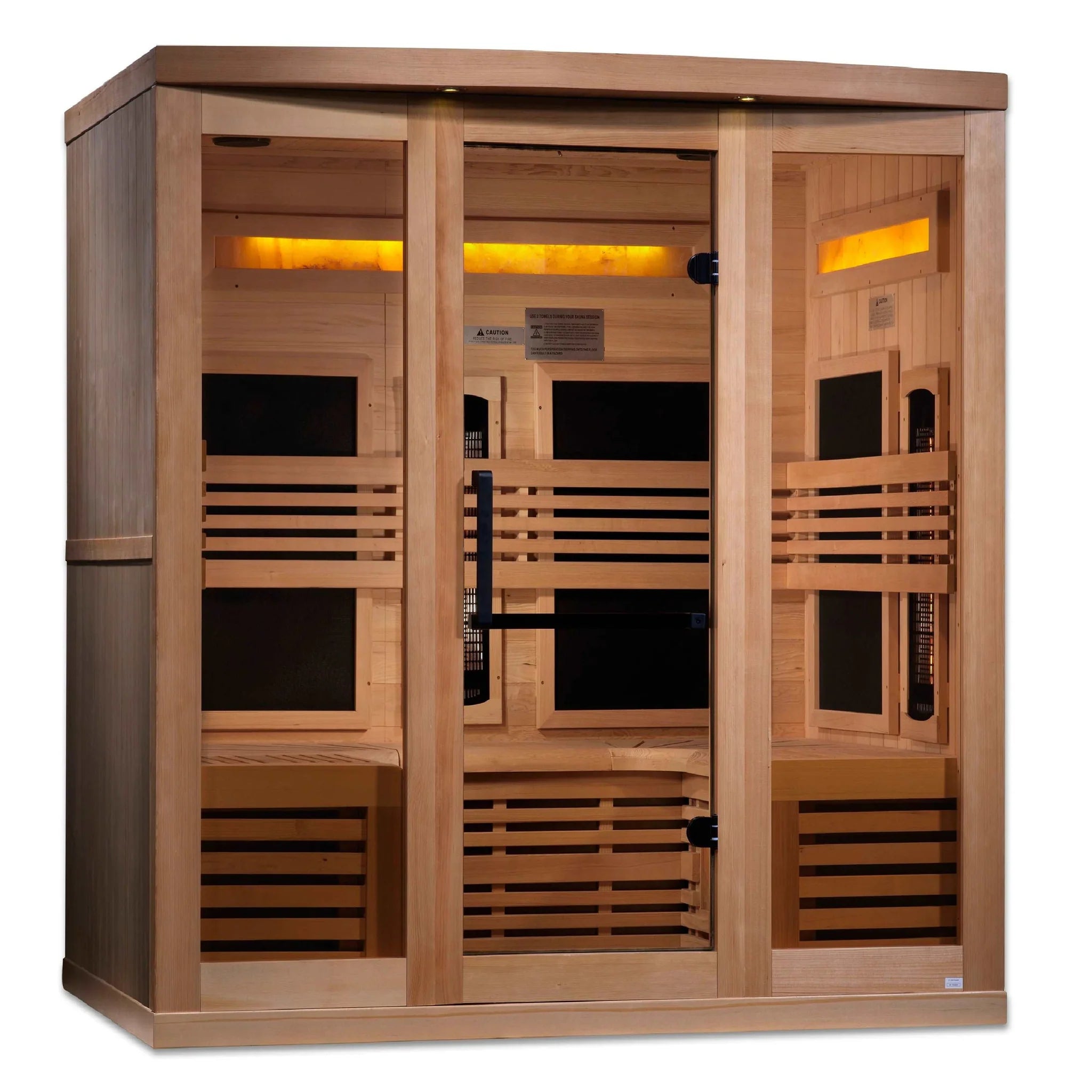 Golden Designs Reserve 6 Person Near Zero EMF Full Spectrum Infrared Sauna, GDI-8260-01