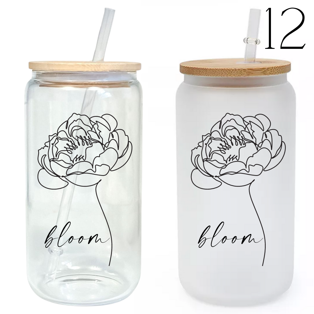 Wild and Free Glass Tumbler with Bamboo Lid & Straw – Modern
