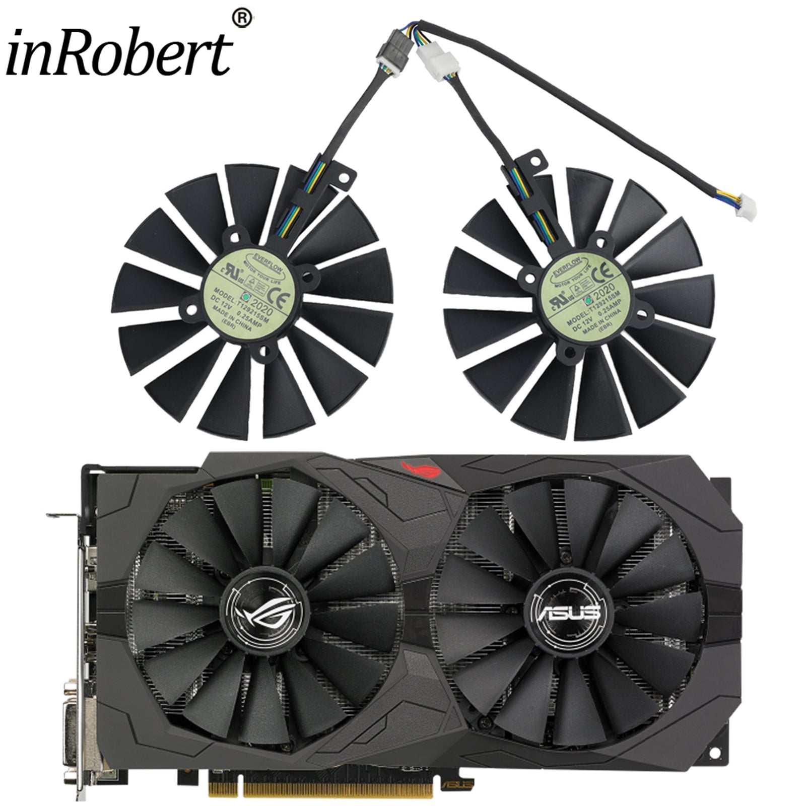 T129215SM 95mm Graphics Card Cooling Fan For ASUS STRIX RX 470 580 570 GTX 1050Ti 1070Ti 1080Ti Gaming Video Card Cooling Fan