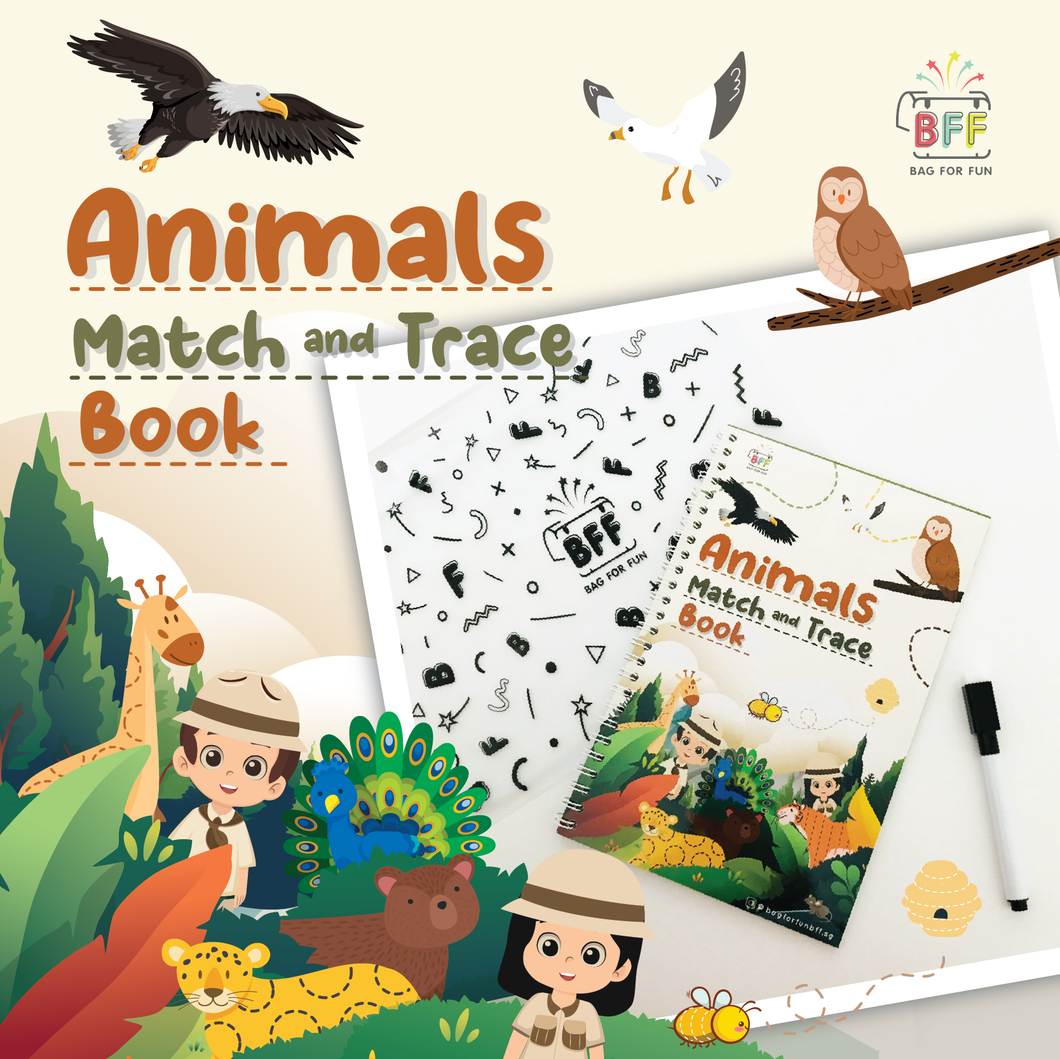 Animals Match and Trace Book