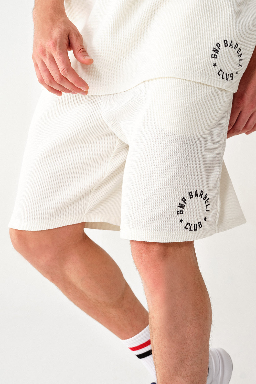 GNP Barbell Club White Waffle Shorts – GNP Istanbul