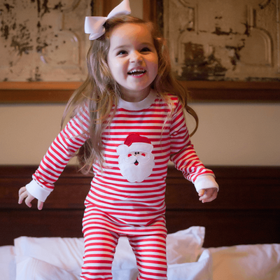 Santa Claus Appliqué Pajama Set - Stellybelly