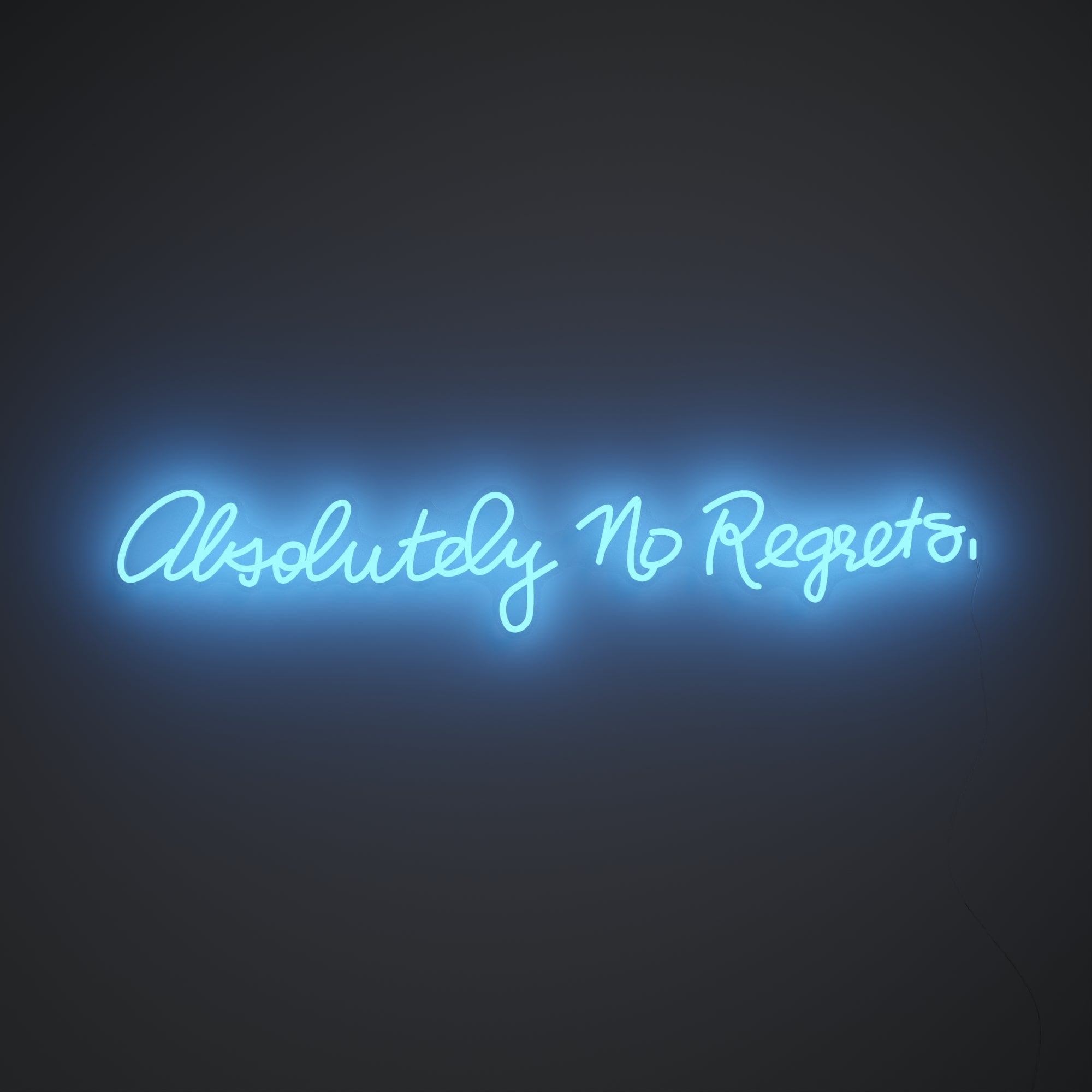 Absolutely no regrets by Madonna, LED neon sign - YELLOWPOP UK product image