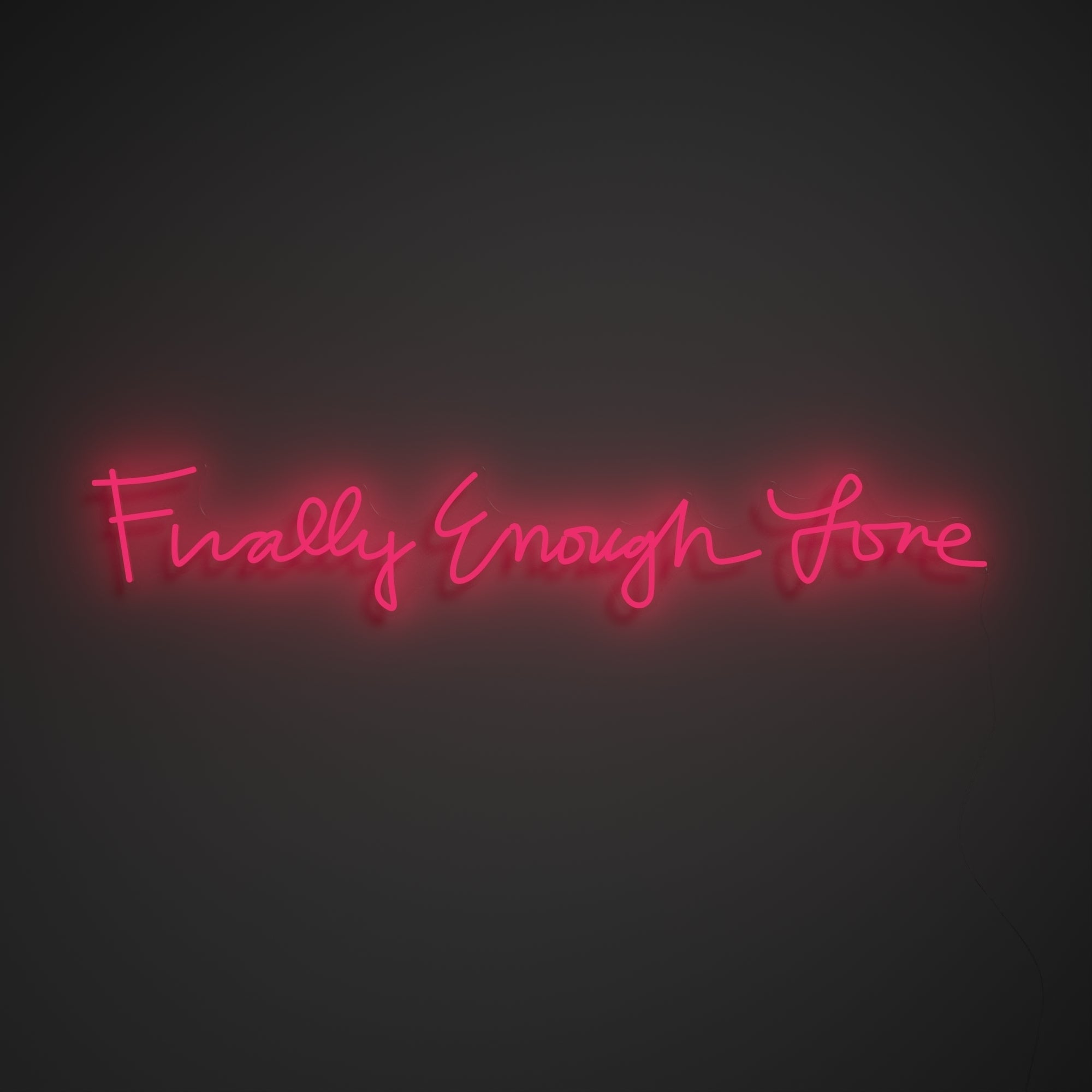 Finally Enough Love by Madonna, LED neon sign - YELLOWPOP UK product image