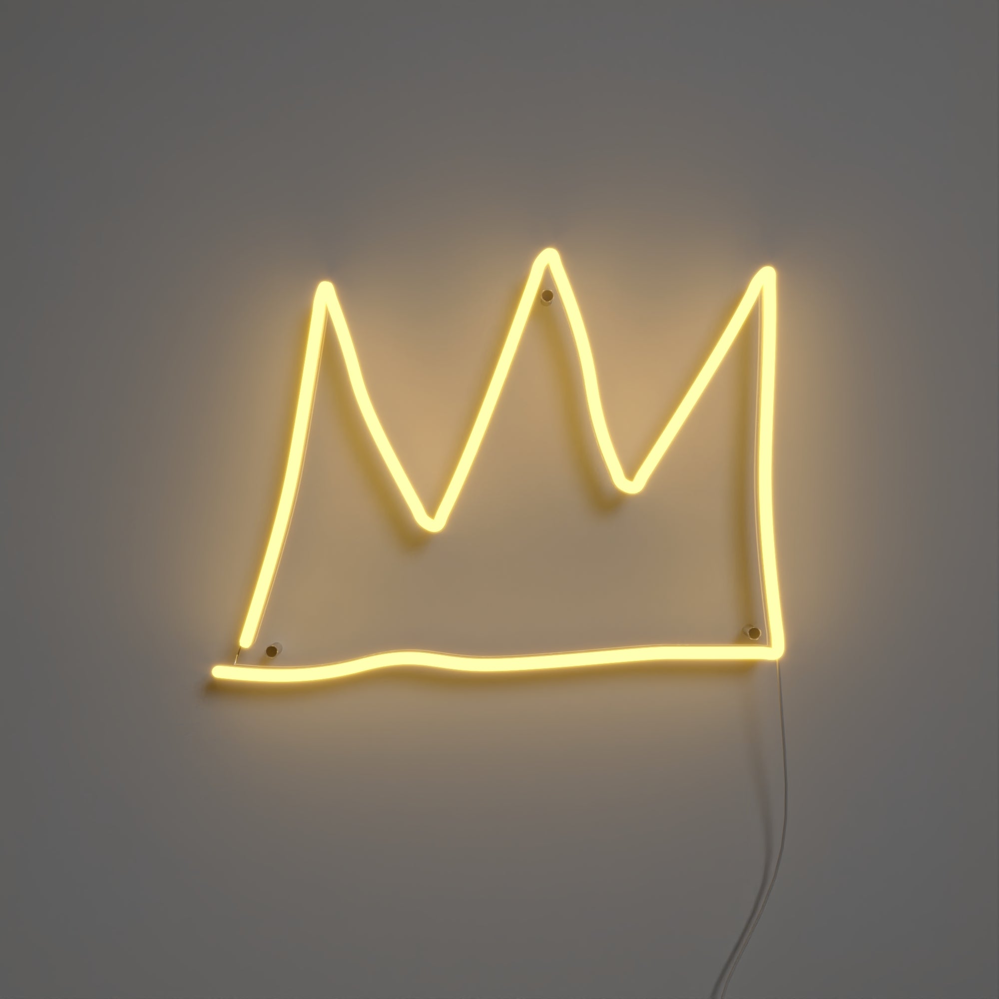 The Crown YP x Jean Michel Basquiat, LED neon sign - YELLOWPOP UK product image