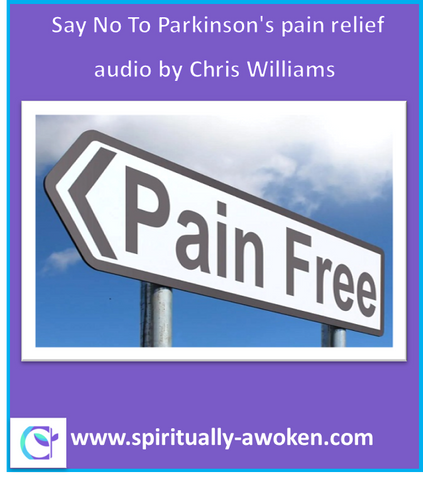 Sign post saying Pain Free with blue sky's in the background with wording spiritually-awoken.com