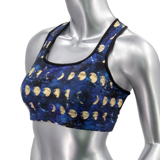 Rainbow Leopard Print Longline Sports Bra