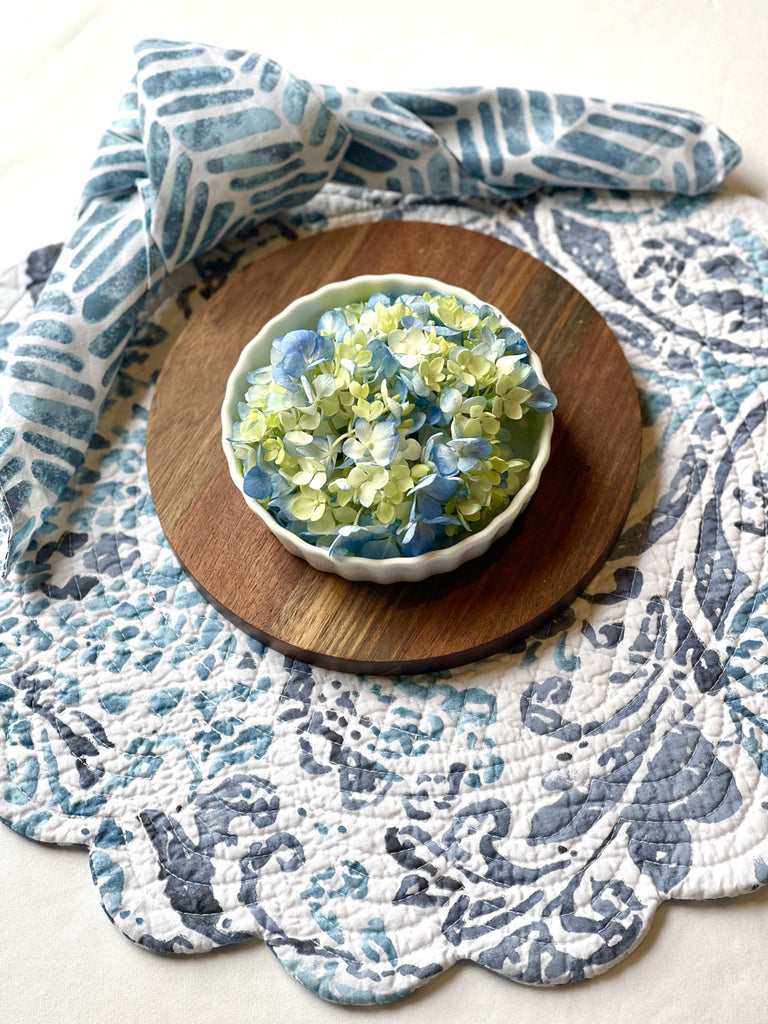 Flowers in a ramekin