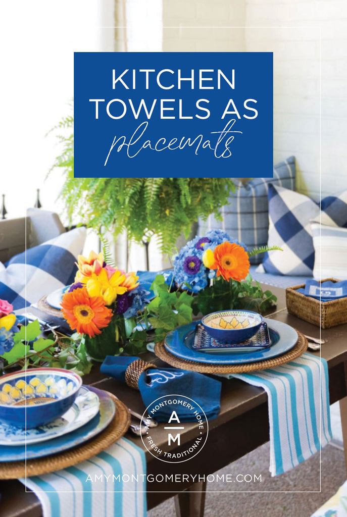 Kitchen Towels As Placemats