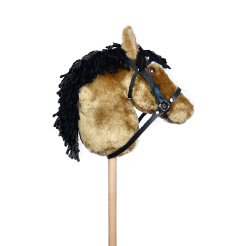 Snowy Mountain Ponies - Bay Stick Horse with Leather Bridle - Stick Po –  Montana Toy Company