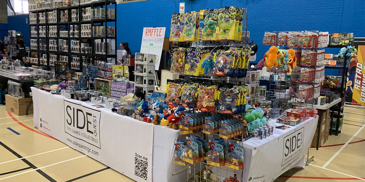 Sidequest TGC Stand at Bedford Comic Con