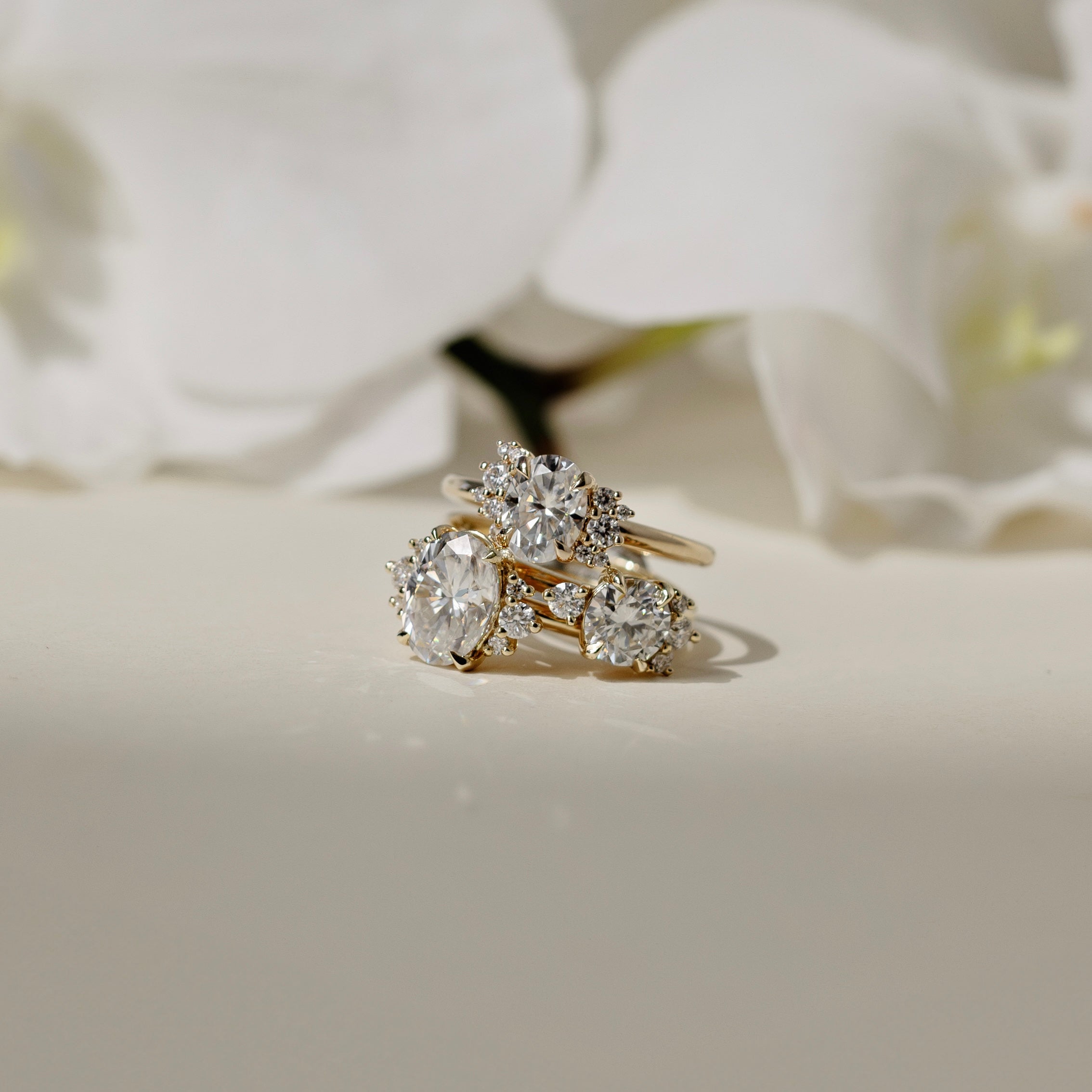 Deanna: 2.4ct Russian Ice on Fire Diamond CZ Bridal Wedding Ring Set -  Trustmark Jewelers