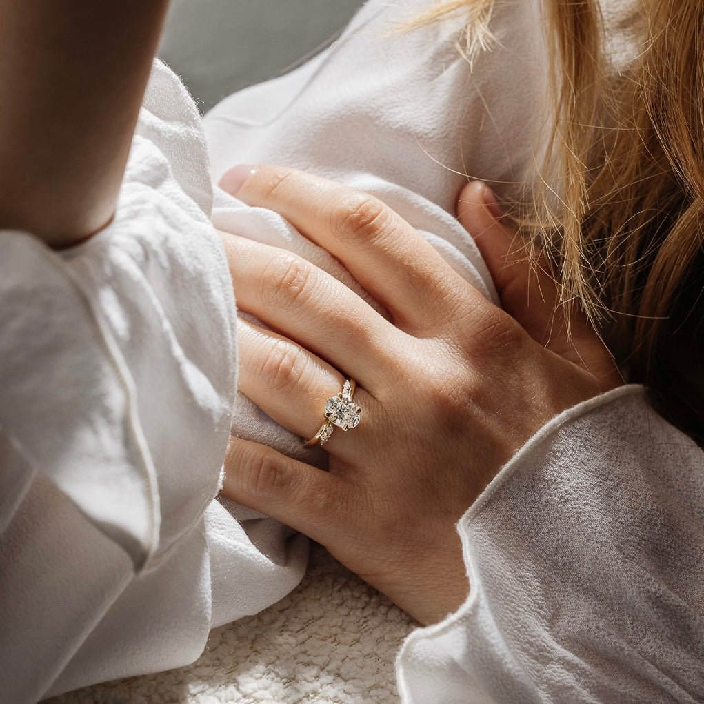 The Moissanite Company: The Ethereal Collection - The Amira Engagement Ring