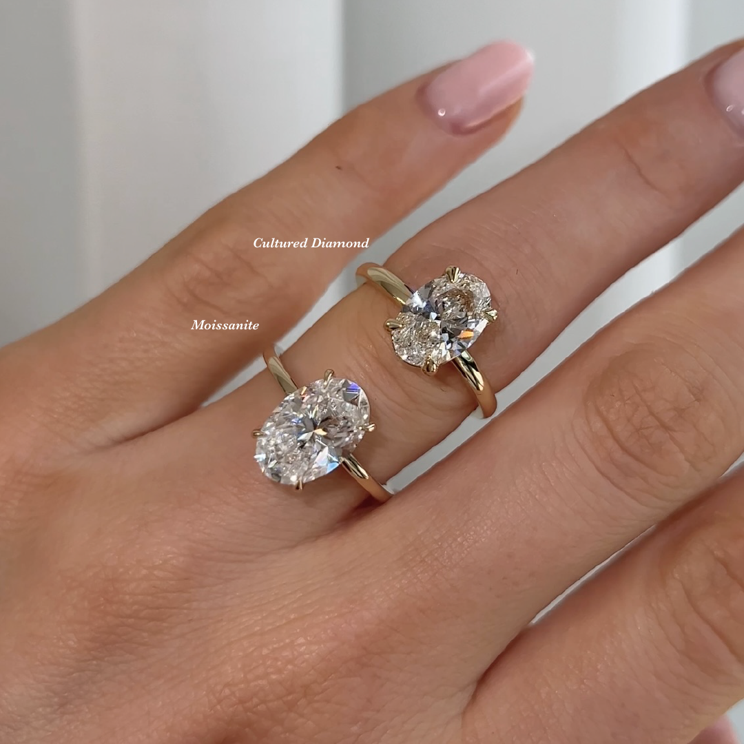 Choosing your gemstone: Moissanite and Cultured Diamond Comparison