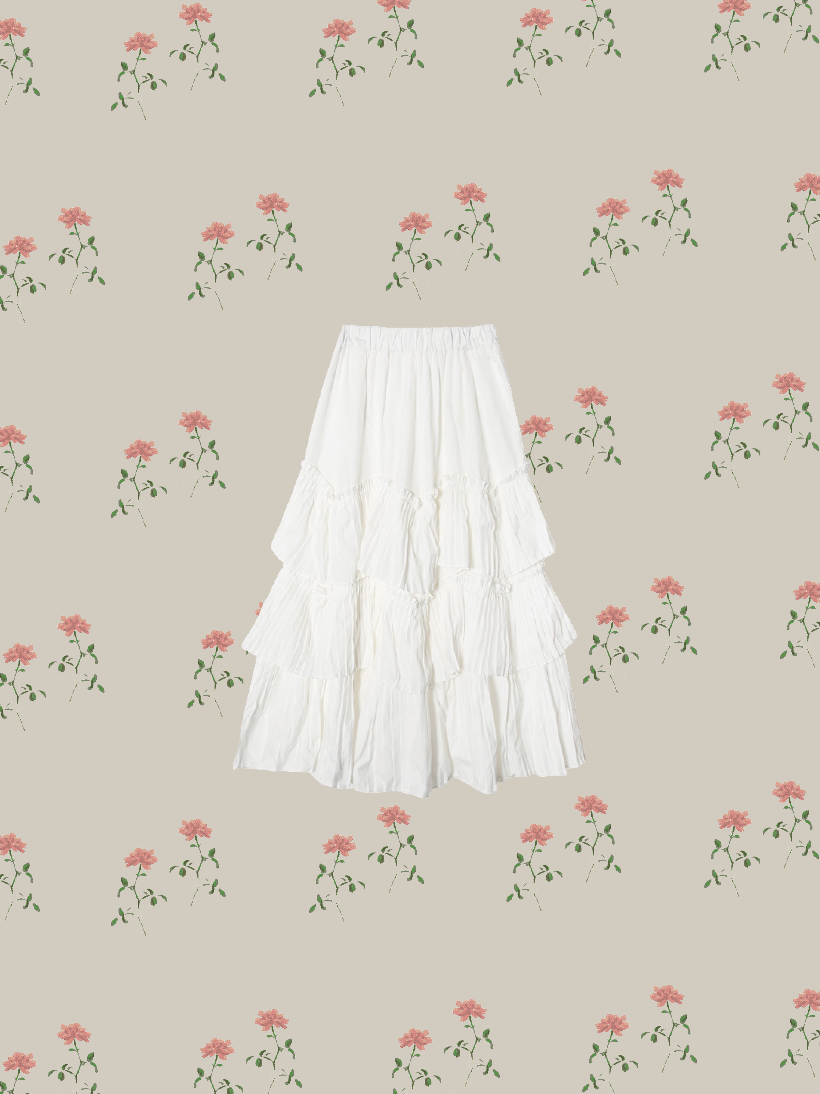 Elegant Gauze Pleats Skirt