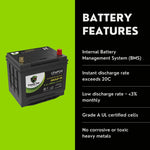 2010 Nissan Xterra Car Battery BCI Group 35 / Q85 Lithium LiFePO4 Automotive Battery