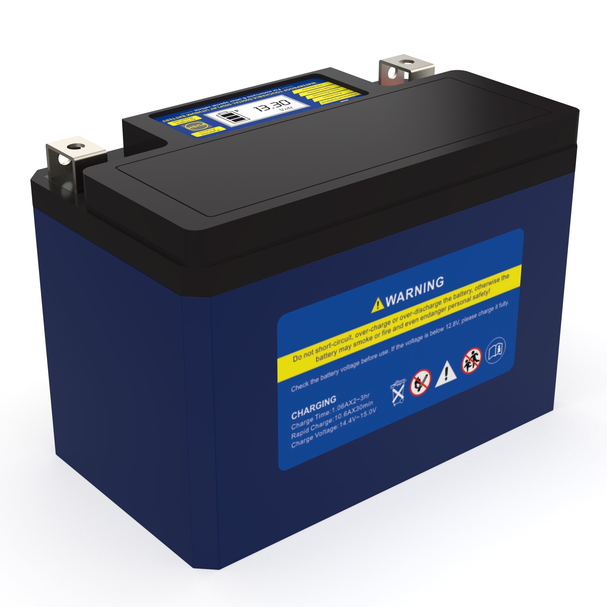 PowerTex Batteries YTX9-BS LiFePO4 Lithium Iron Phosphate Motorcycle Battery