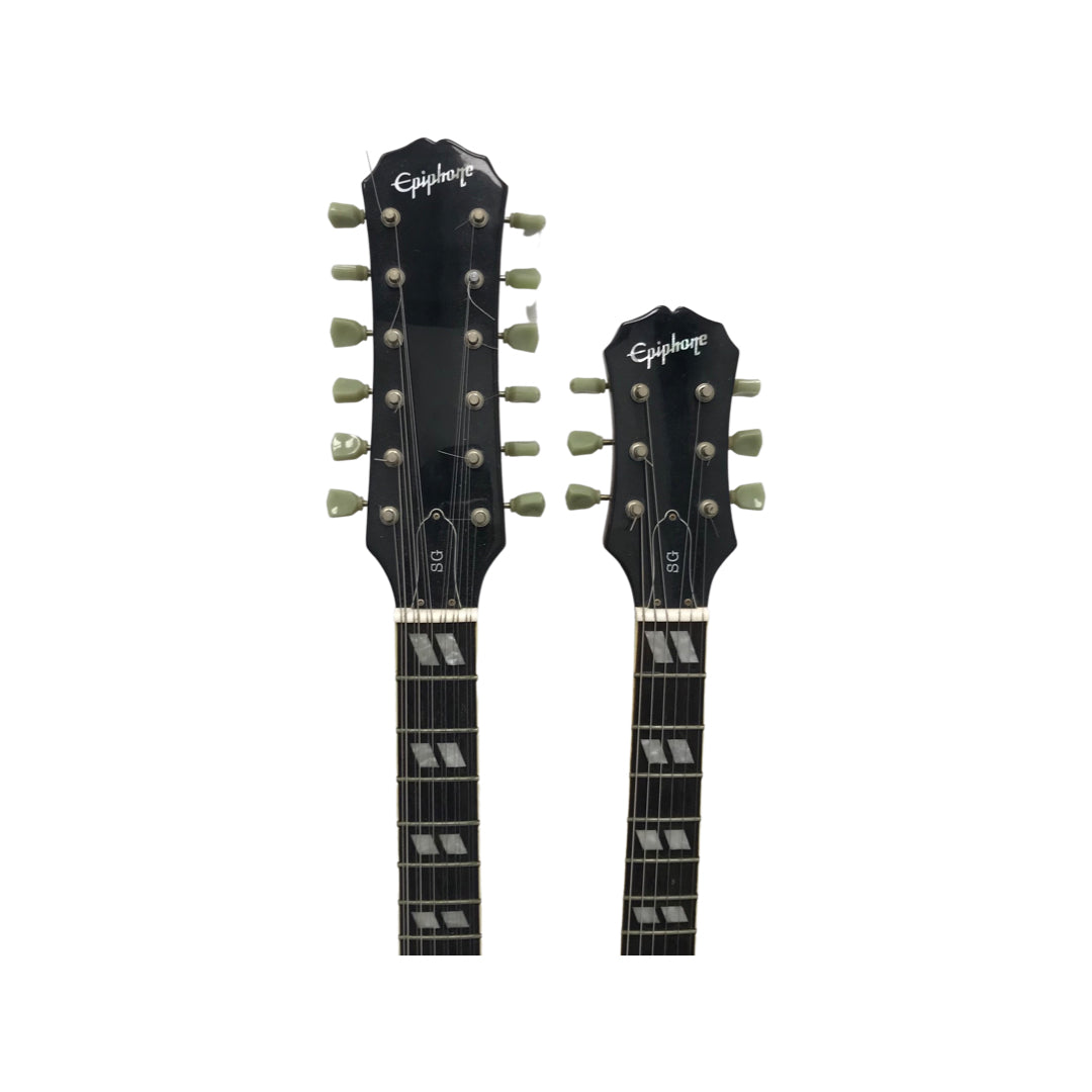 epiphone double neck black