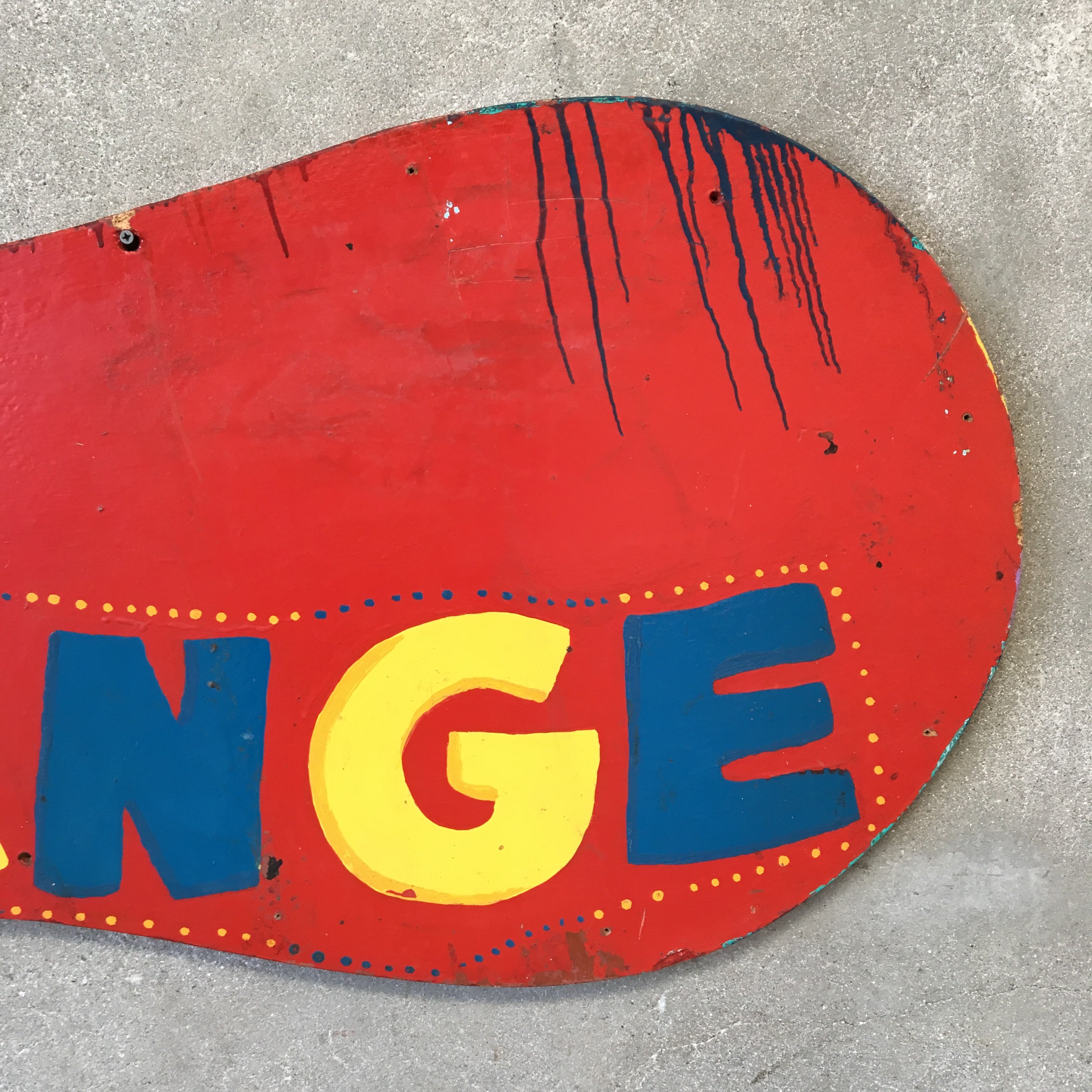 Vintage Redondo Fun Factory "Change" Wood Sign