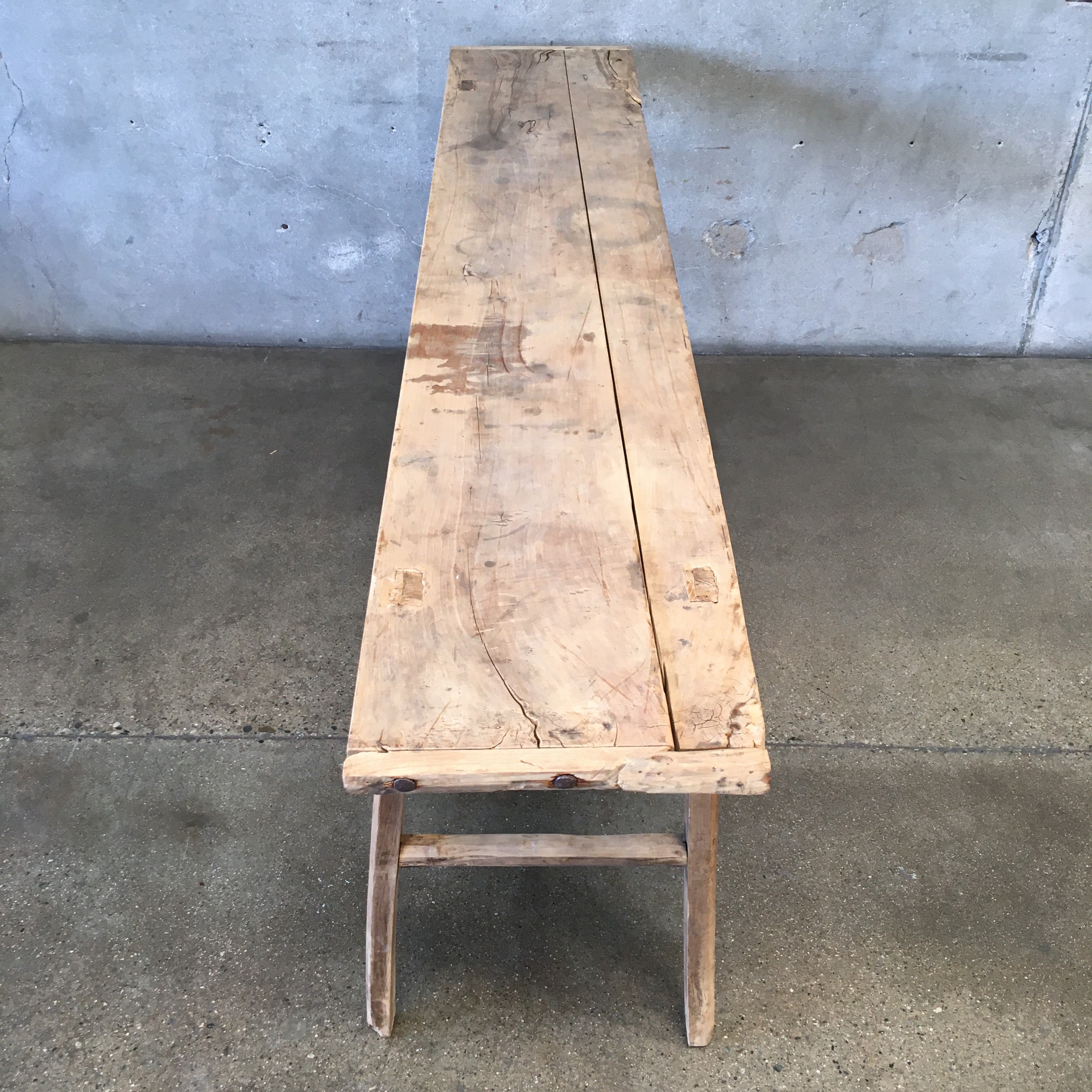 Rustic Chinese Elm Wood Console