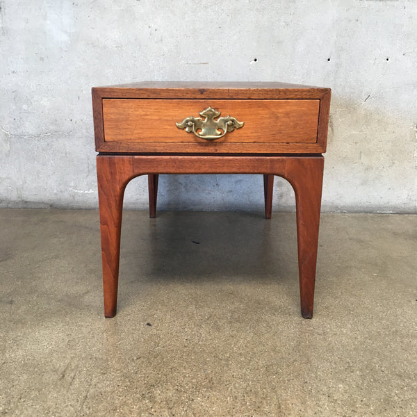 Vintage Mid Century Modern Walnut Side Table