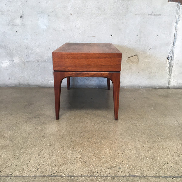 Vintage Mid Century Modern Walnut Side Table