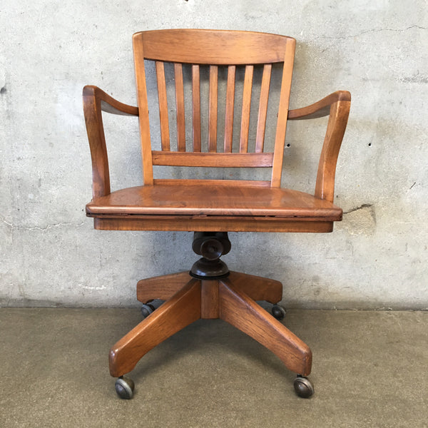 Vintage Bankers Oak Chair