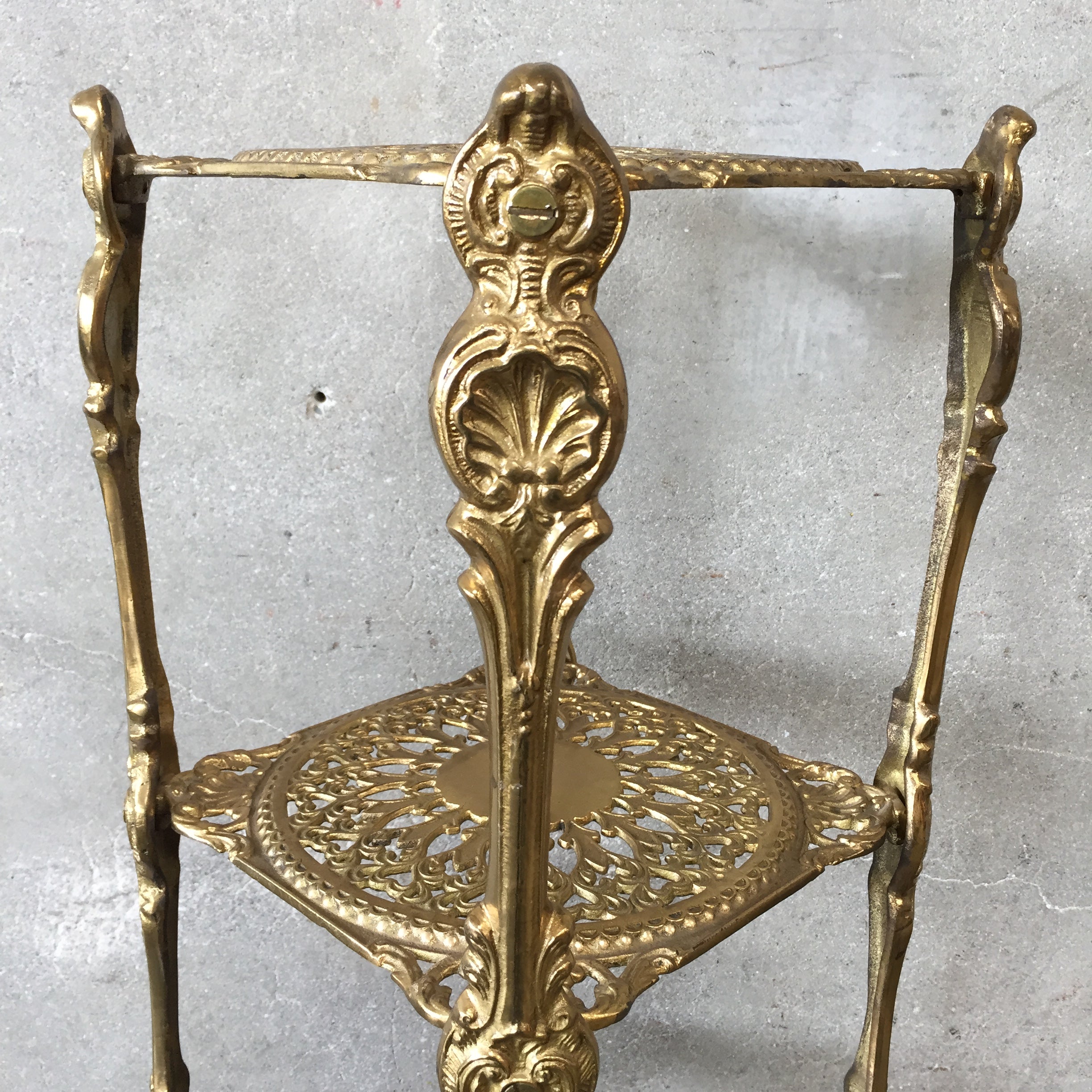 Vintage Brass Etagere