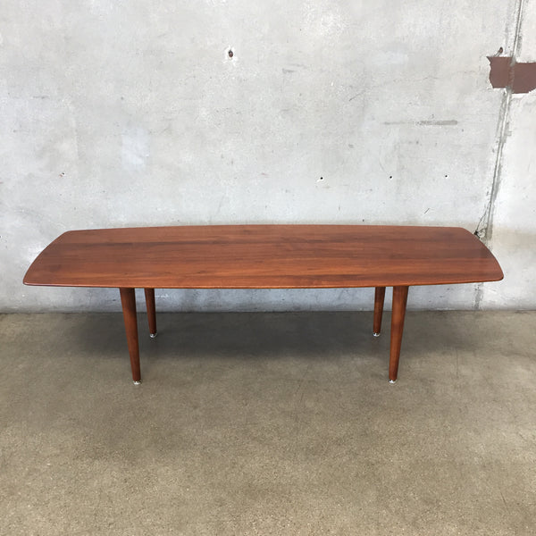 Vintage Mid Century Solid Walnut Coffee Table