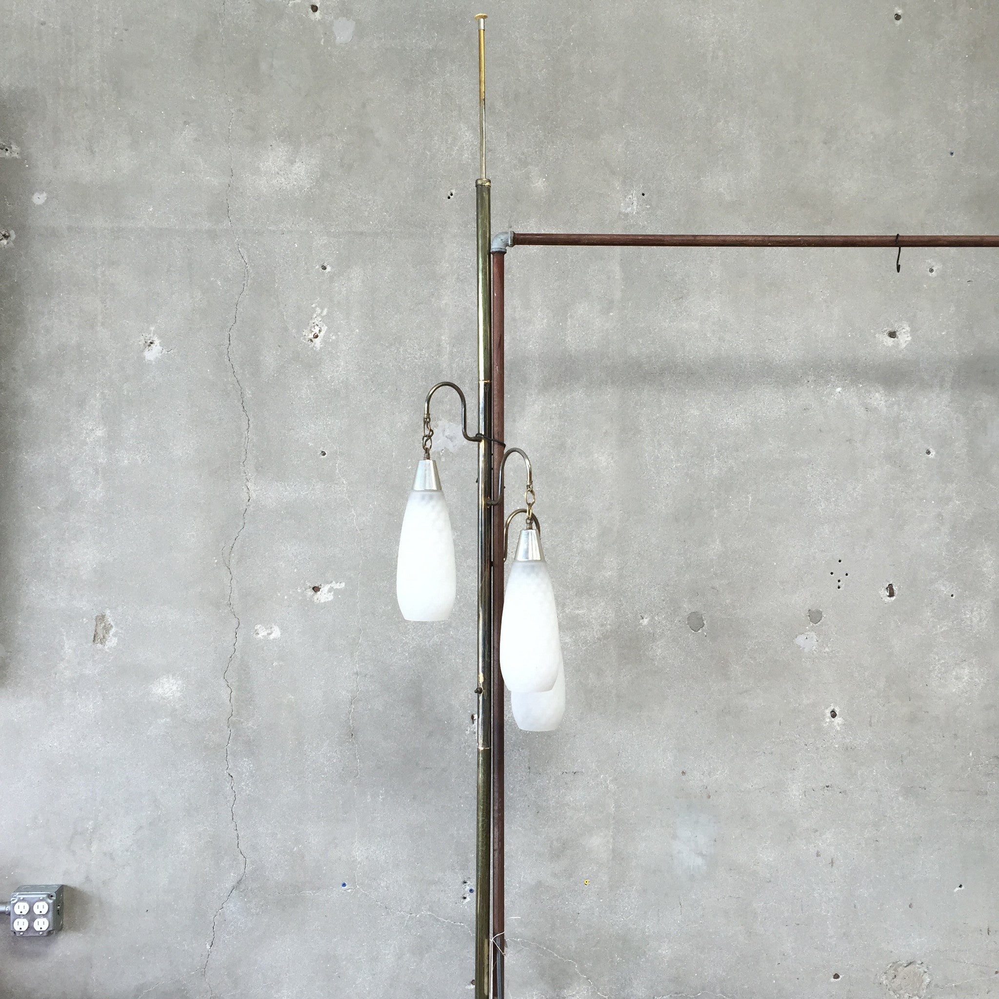 Mid Century Floor To Ceiling Pole Lamp